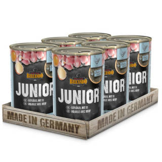 6 x 400 g Belcando Junior Geflügel mit Ei