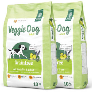 2 x 10 kg Green Petfood Veggie Dog Adult Grainfree