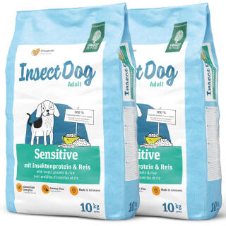 Green Petfood InsectDog Sensitive 2 x 10 kg