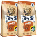 2 x 15 kg Happy Dog NaturCroq Adult Rind & Reis