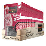 16 x 85 g Leonardo Finest Selection Pur Rind Poucher