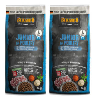 2 x 12,5 kg Belcando Junior GF Poultry
