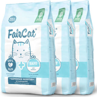 3 x 7,5 kg Green Petfood FairCat Safe