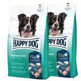 2 x 12 kg Happy Dog Supreme Fit & Vital Medium Adult