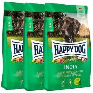 3 x 10 kg Happy Dog Supreme Sensible India