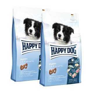 2 x 10 kg Happy Dog Supreme fit & vital Puppy