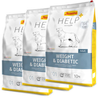 3 x 10 kg Josera Help Weight & Diabetic Hund