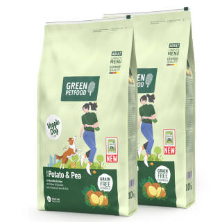 Green Petfood with Potato & Pea 2 x 10 kg