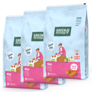 Green Petfood Mini with Insects 3 x 7,5 kg