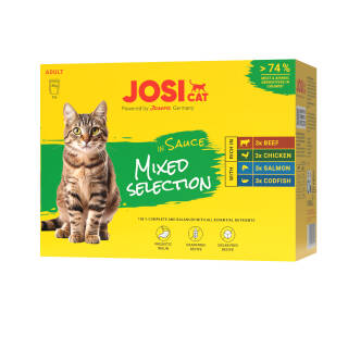 JosiCat Multipack Sauce MIXED Selection 4 x 12 x 85 g