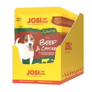JosiDog Beef & Chicken in Sauce 24 x 100 g