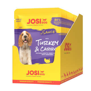 JosiDog Turkey & Carrot in Sauce 24 x 100 g