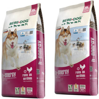 2 x 25 kg Bewi Dog H-Energy